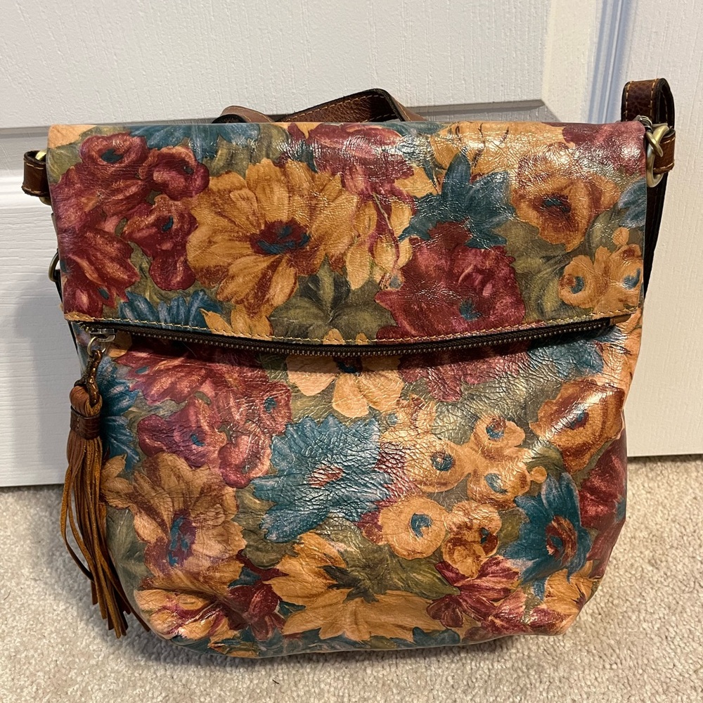 Patricia Nash Floral Leather Bag